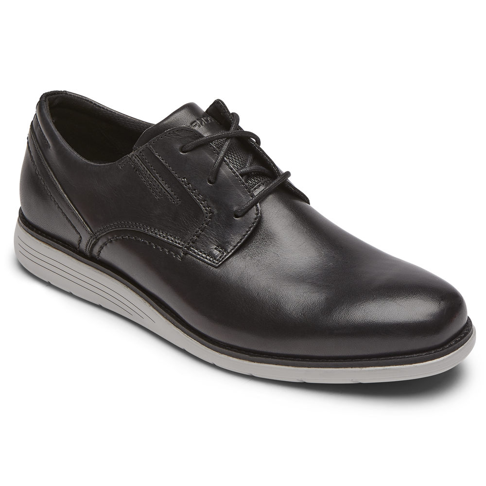 Rockport Dress Shoes For Mens Black - Total Motion Sport Plain Toe - IV7016425